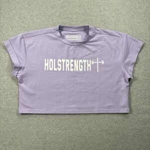 HolStrength Essential Crop Tee Women's Large Yoga Christian Althletic Wear